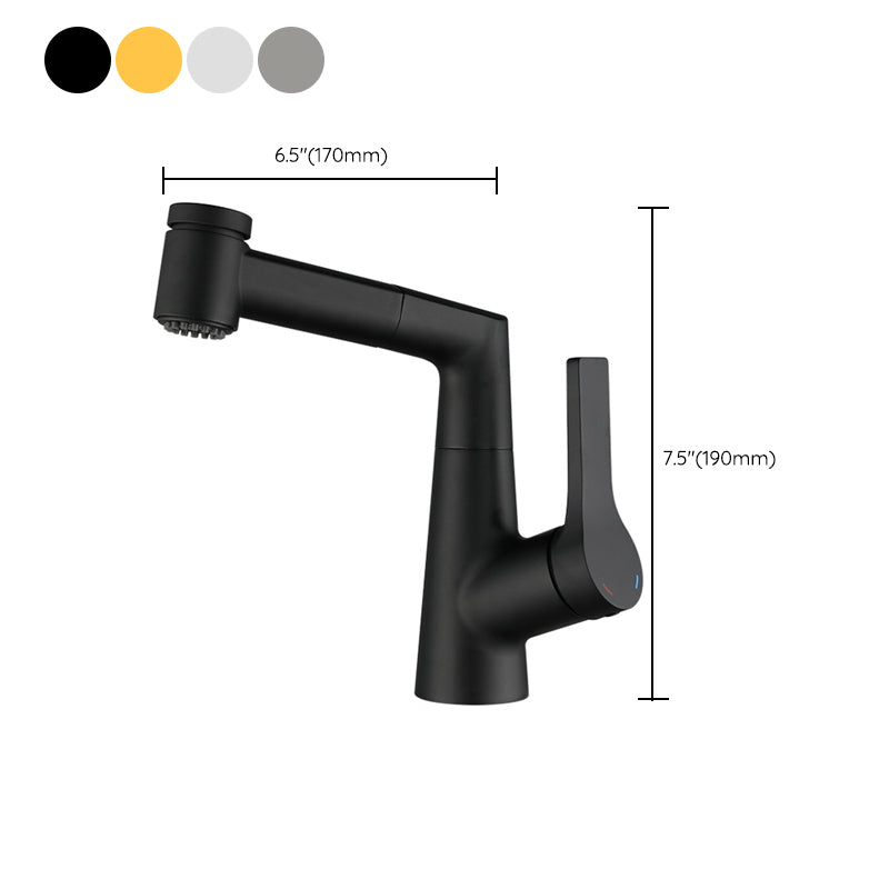 Single Lever Handle Faucets Contemporary Centerset Faucets for Bathroom