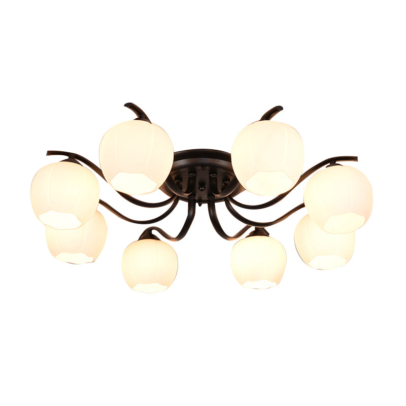 Sputnik Semi Flush Mount Minimalist Glass Semi Flush Light Fixtures