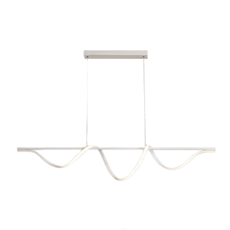 White Kitchen Island Lighting Modernism LED Ceiling Light for Hallway