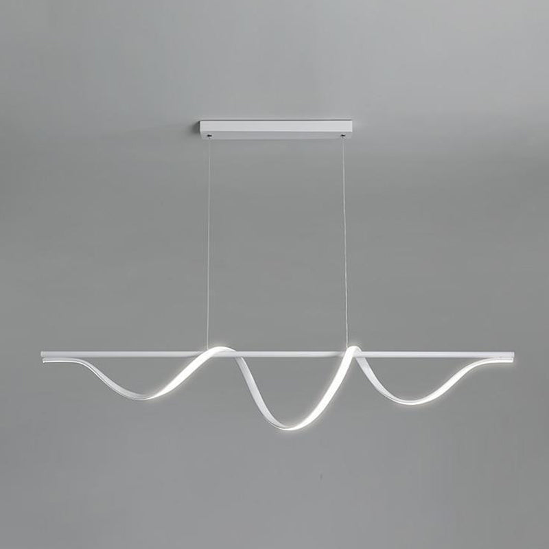 White Kitchen Island Lighting Modernism LED Ceiling Light for Hallway