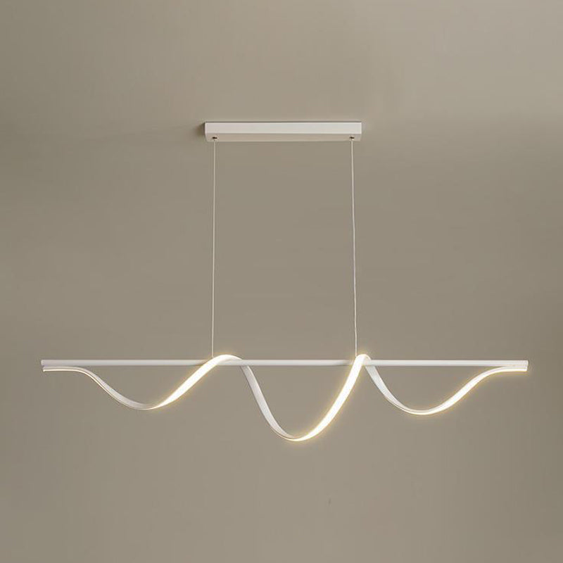 White Kitchen Island Lighting Modernism LED Ceiling Light for Hallway