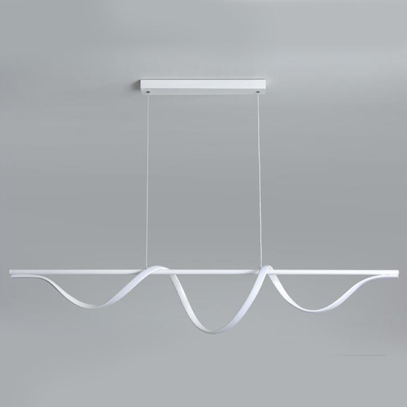 White Kitchen Island Lighting Modernism LED Ceiling Light for Hallway