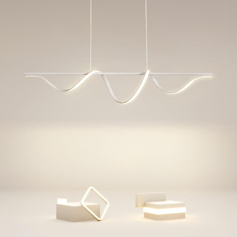 White Kitchen Island Lighting Modernism LED Ceiling Light for Hallway