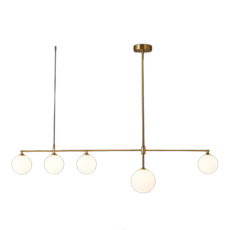 Linear Ceiling Pendant Light Modern Glass Pendant Light Fixtures for Dining Room