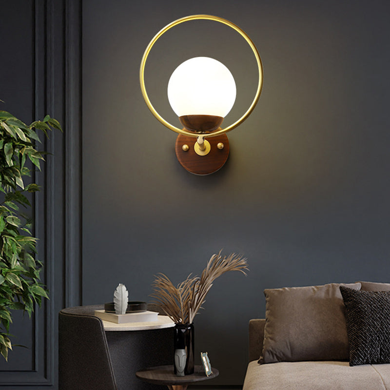 Unique Shape Wall Light Fixture Modern Wood Wall Mounted Lighting for Dining Room