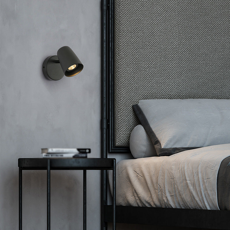 Modernism 2-Light Black/White/Nickel Wall Mounted Sconce Metallic Shaded Wall Light