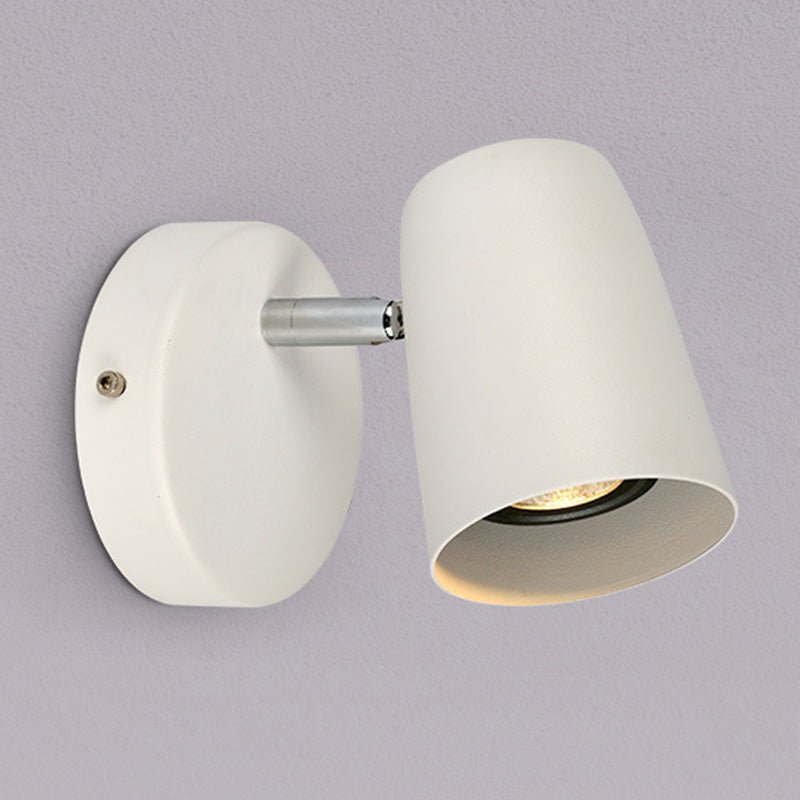 Modernism 2-Light Black/White/Nickel Wall Mounted Sconce Metallic Shaded Wall Light