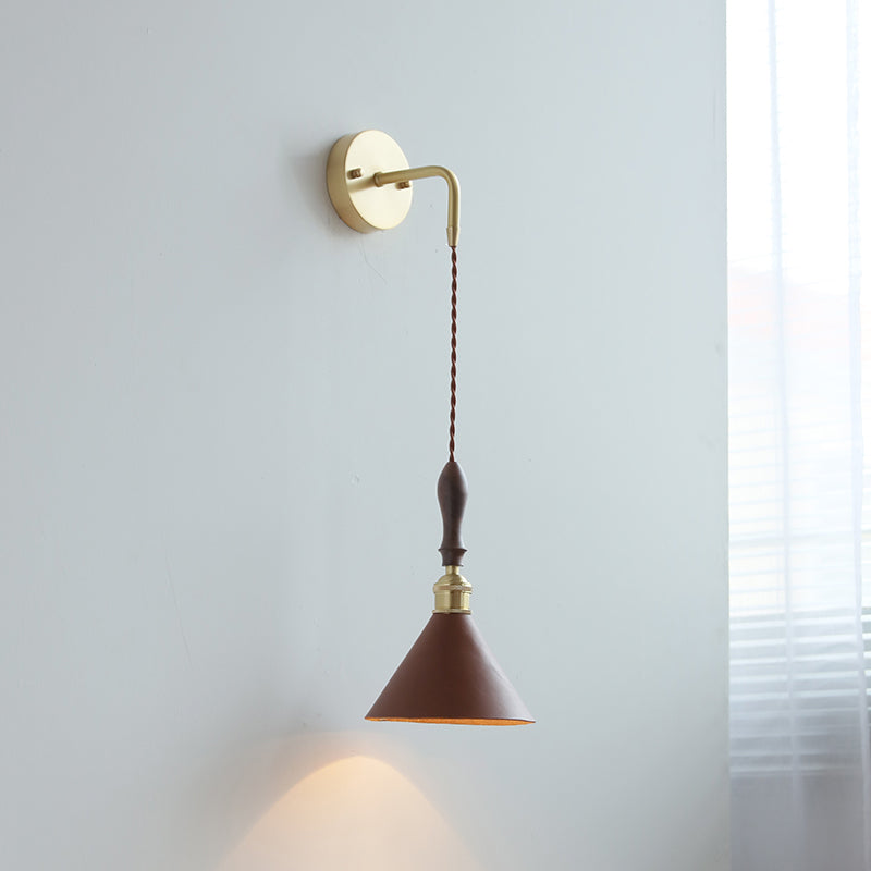 Modernism Wall Hanging Light Brown Sconce Lighting for Bedroom