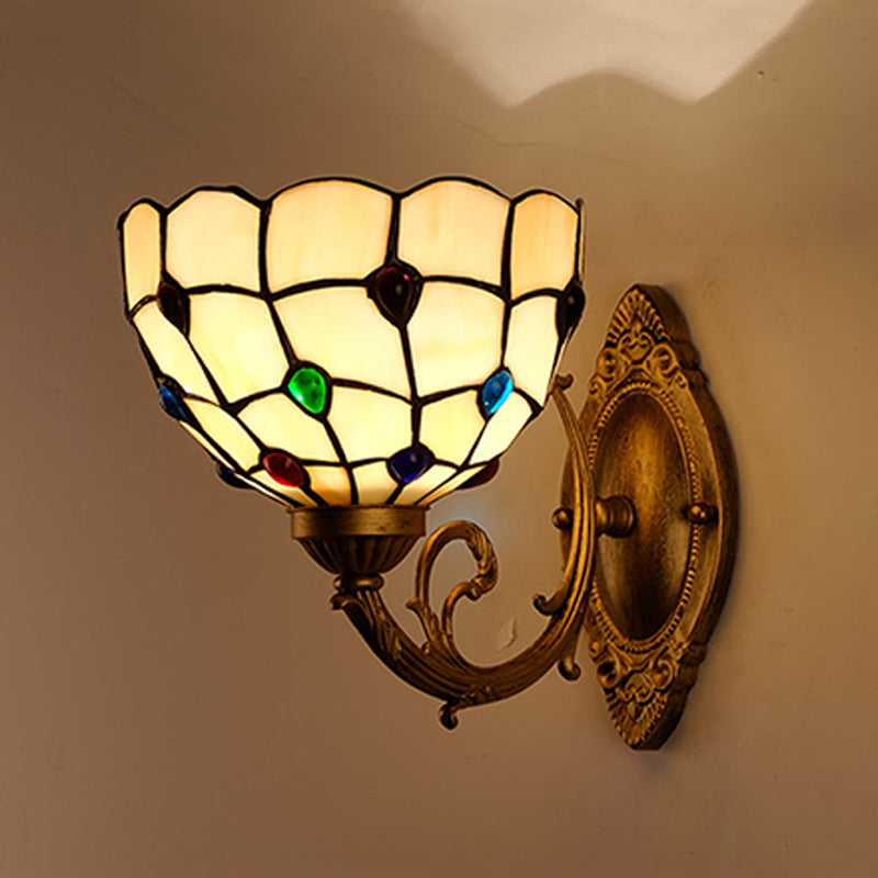 Tiffany Unique Shape Wall Light Fixture Wall Mounted Lighting for Bedroom