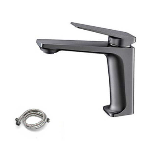 Glam Copper Vessel Faucet Lever Handles Low Arc Vessel Faucet for Bathroom