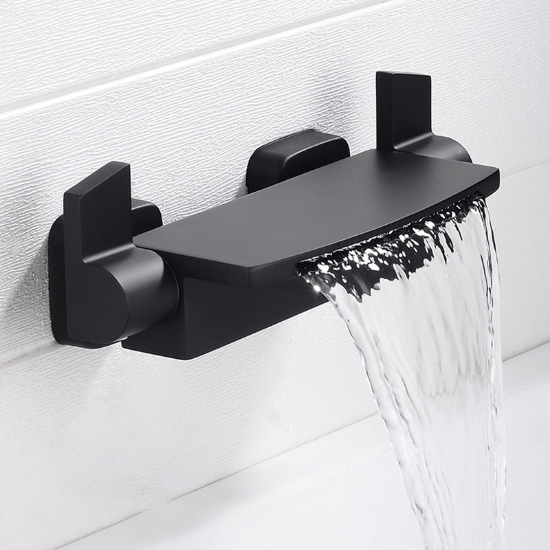 Tub Spout Bathroom Waterfall Wall Mounted Storage Shelf Bathroom Faucet