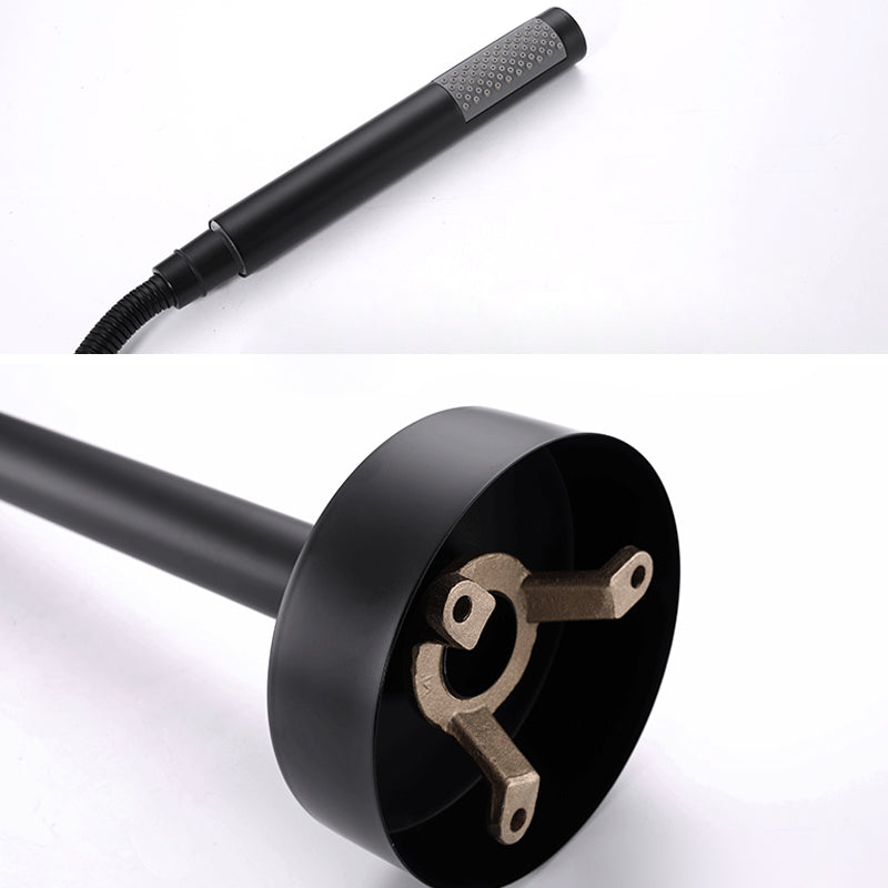 Floor Mounted Metal Freestanding Tub Filler Single Handle Freestanding Faucet