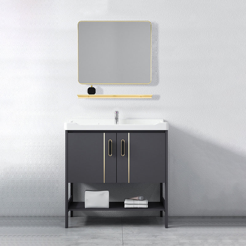 Bathroom Sink Vanity Rectangle Freestanding Mirror Standalone Cabinet Bath Vanity