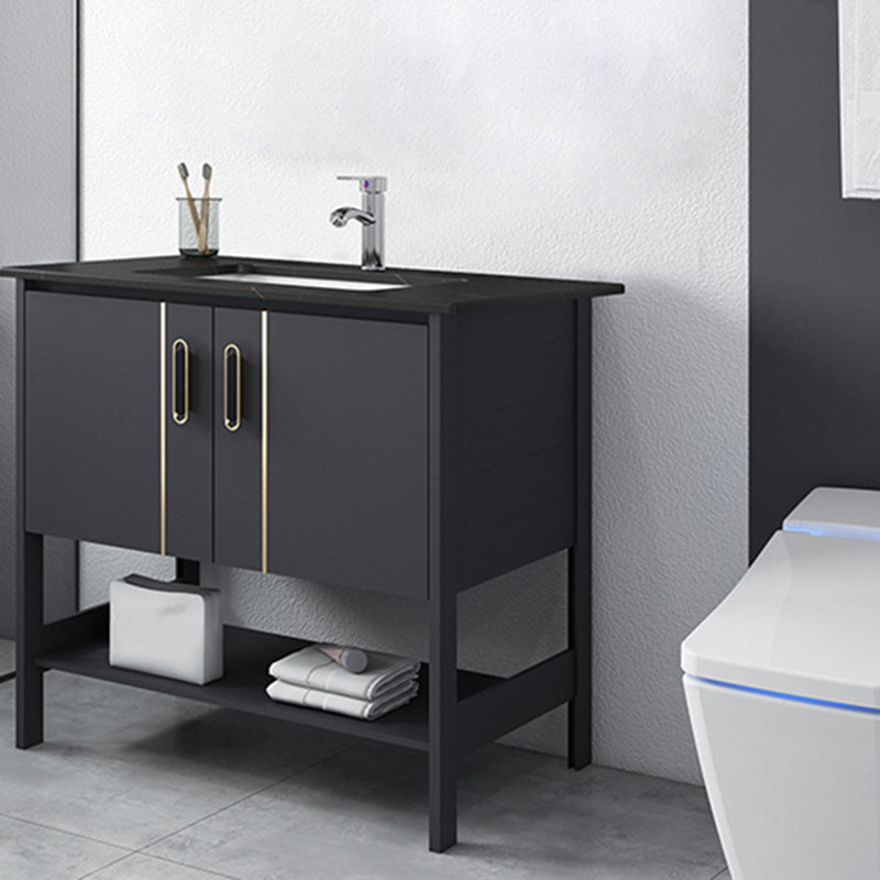 Bathroom Sink Vanity Rectangle Freestanding Mirror Standalone Cabinet Bath Vanity