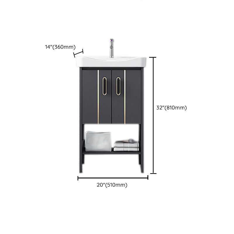 Bathroom Sink Vanity Rectangle Freestanding Mirror Standalone Cabinet Bath Vanity