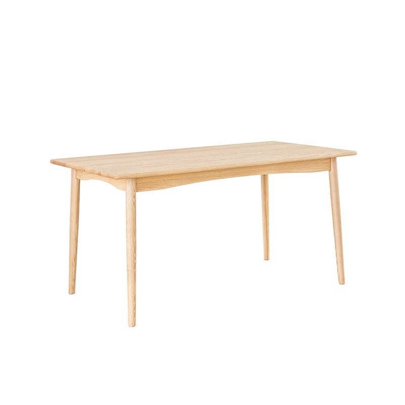 Modern Dining Rectangle Table Wooden Table with Wood Legs for Home
