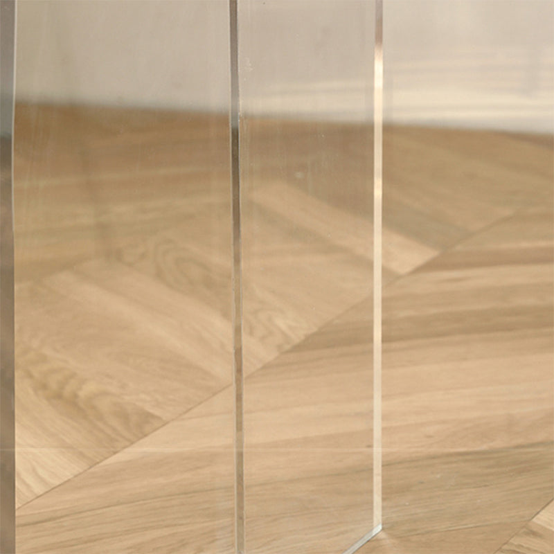 Modern Rectangle Dining Table Wooden Table with Plastic Legs for Home