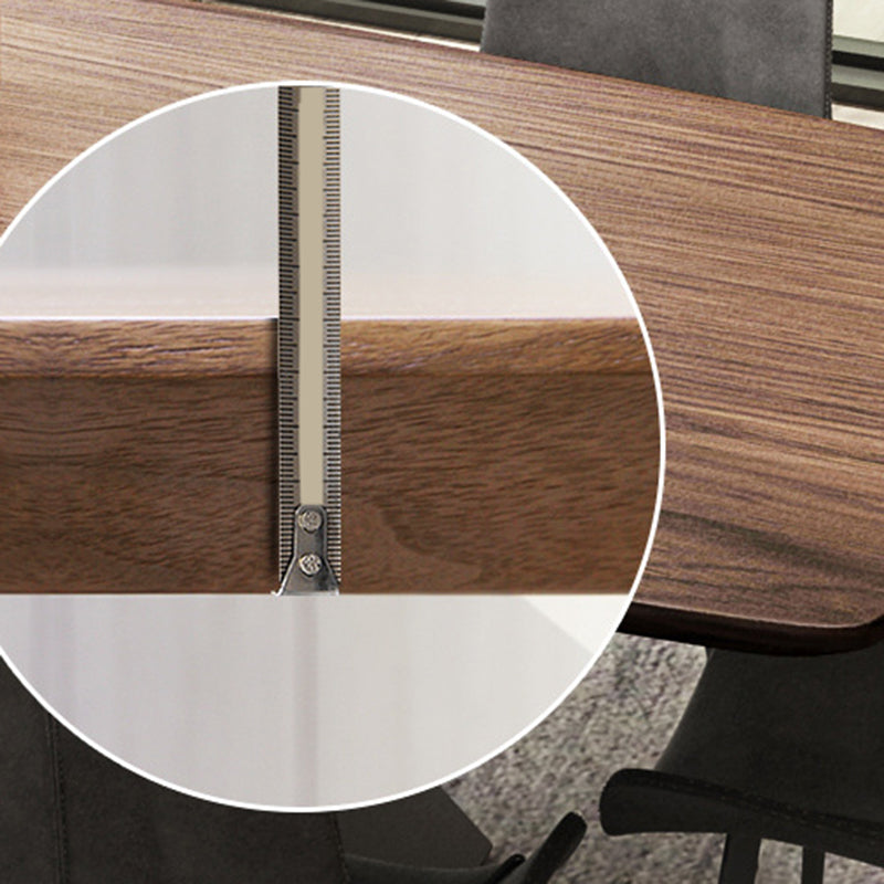 Industrial Rectangle Dining Table Wood Table with Metal Legs for Home