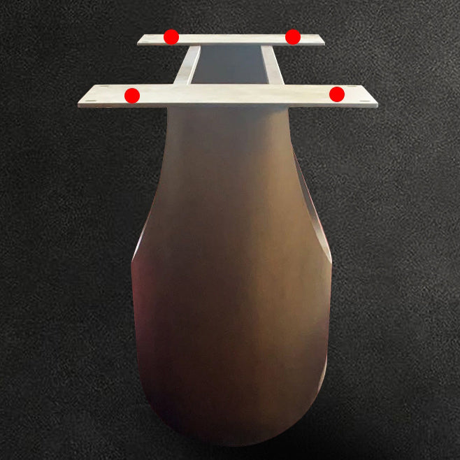 Modern Rectangle Dining Table Sintered Stone Table with Metal Legs for Kitchen