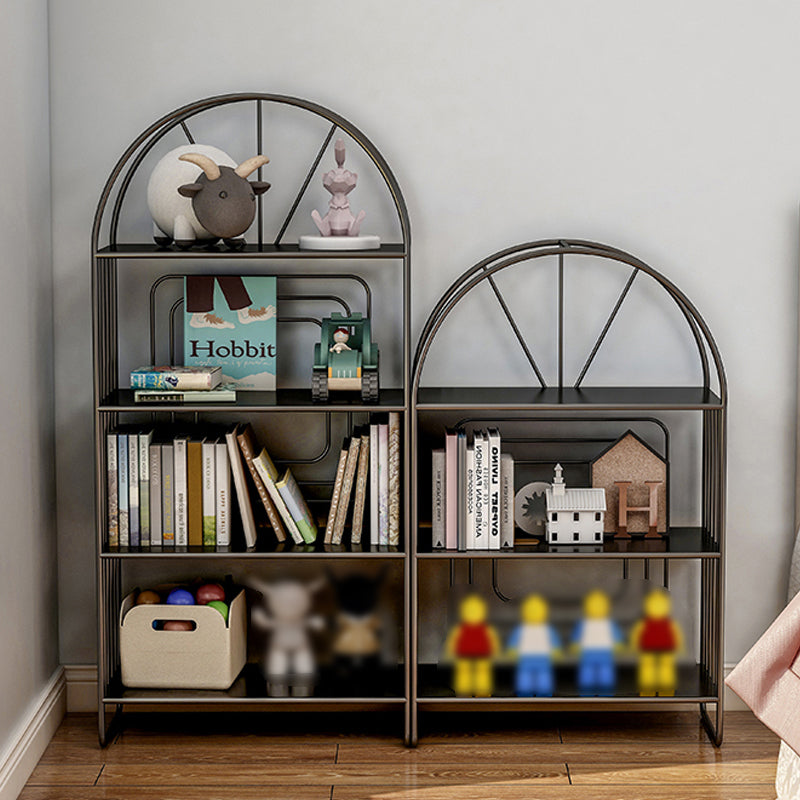 Modern Metal Bookcase Standard Open Back Bookshelf with Shelves