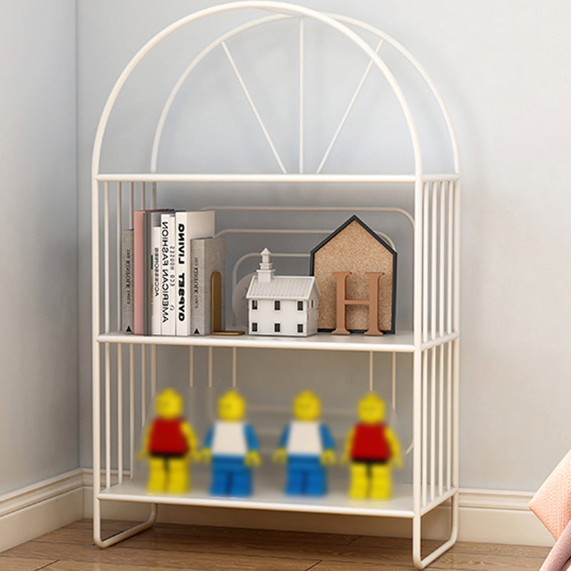 Modern Metal Bookcase Standard Open Back Bookshelf with Shelves