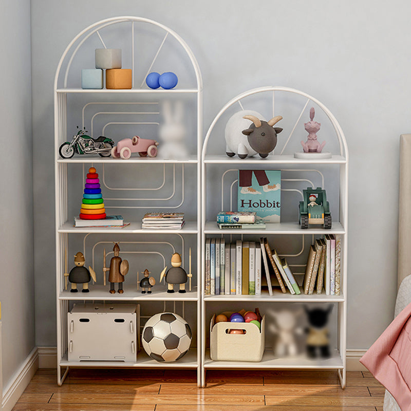 Modern Metal Bookcase Standard Open Back Bookshelf with Shelves