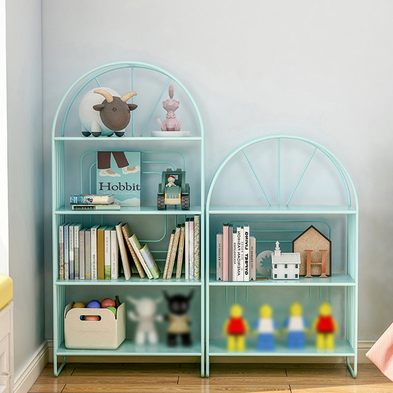 Modern Metal Bookcase Standard Open Back Bookshelf with Shelves