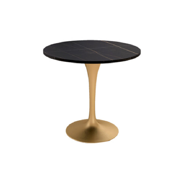 Modern Round Dining Table for Kitchen Dinette Table with Metal Tulip