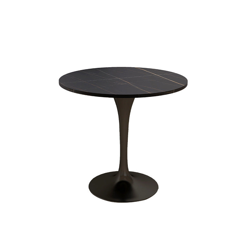 Modern Round Dining Table for Kitchen Dinette Table with Metal Tulip