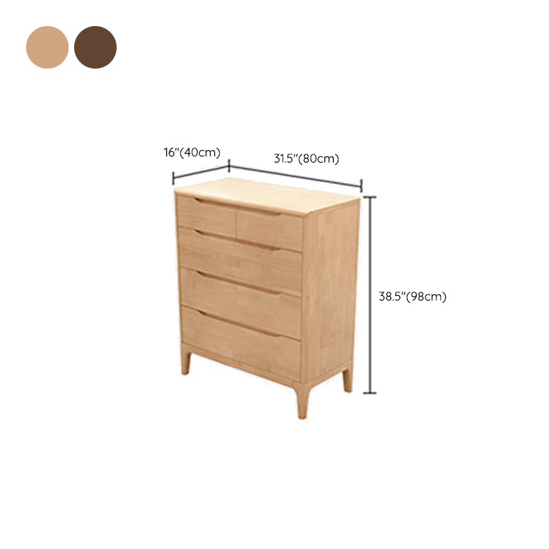 15.6-inch Width Storage Chest Contemporary Solid Wood Dresser