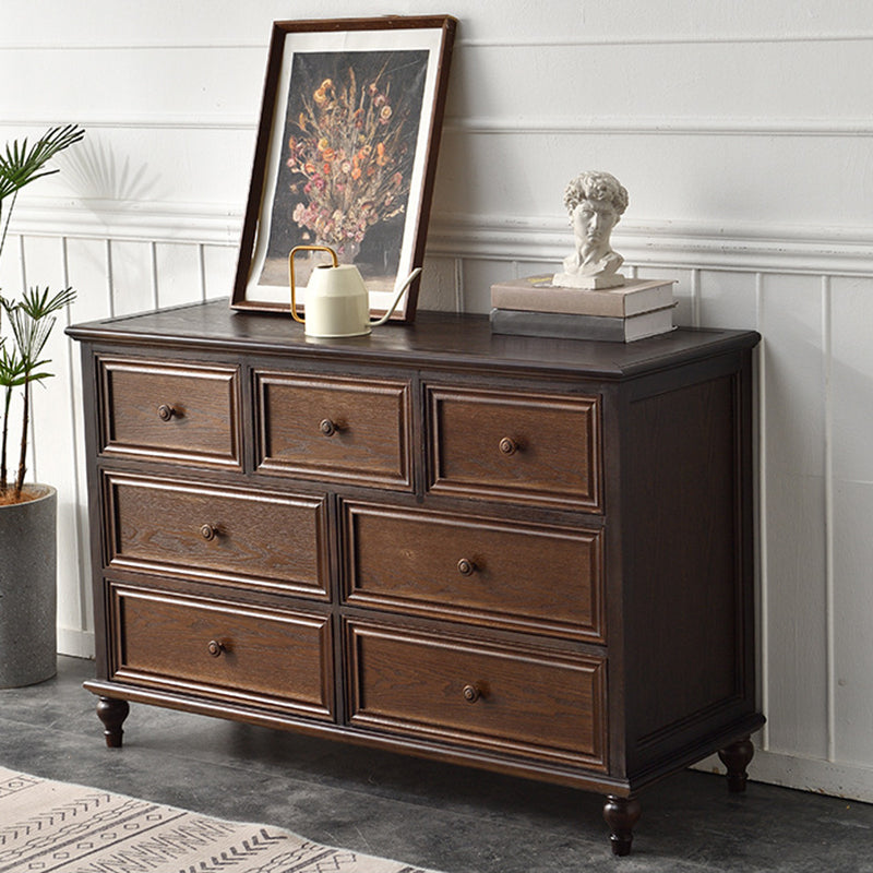 Solid Wood Storage Chest Dresser Traditional Chest with Drawers