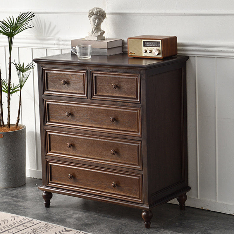 Solid Wood Storage Chest Dresser Traditional Chest with Drawers