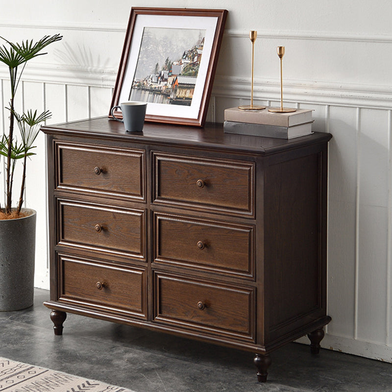 Solid Wood Storage Chest Dresser Traditional Chest with Drawers