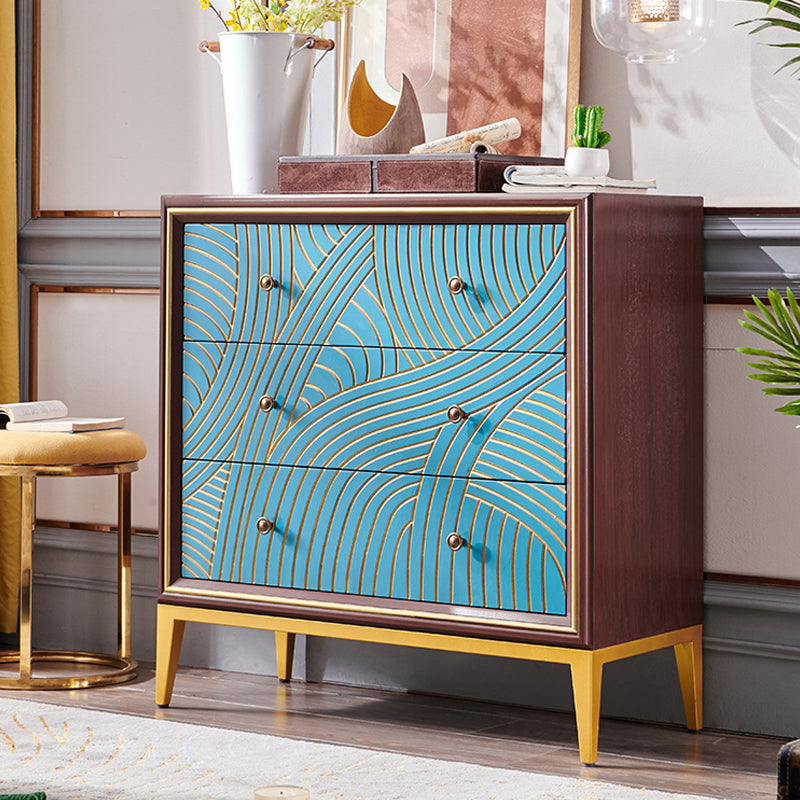 Manufactured Wood Storage Chest Glam Style Storage Chest Dresser