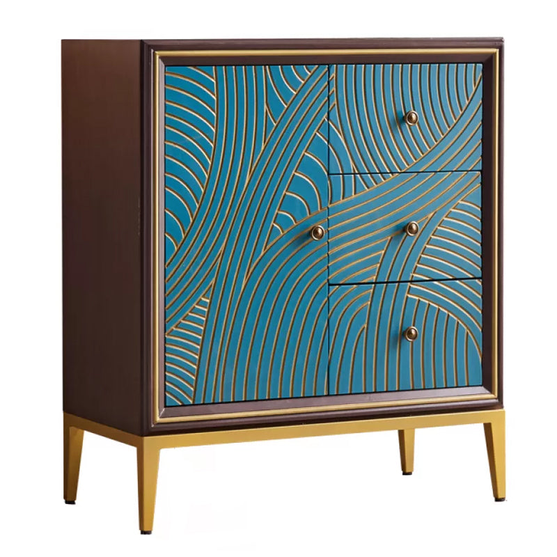 Manufactured Wood Storage Chest Glam Style Storage Chest Dresser