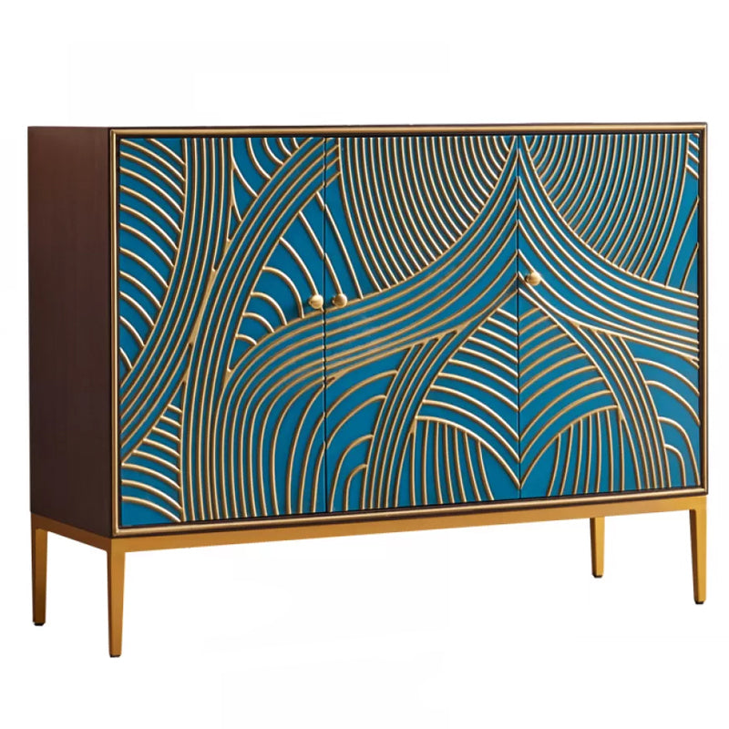 Manufactured Wood Storage Chest Glam Style Storage Chest Dresser