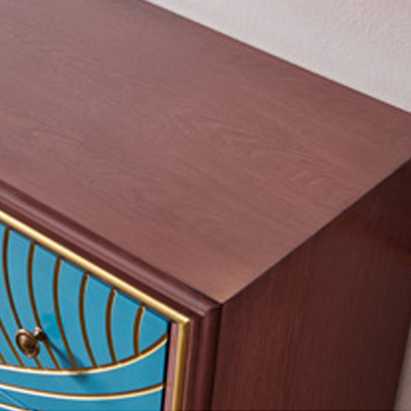 Manufactured Wood Storage Chest Glam Style Storage Chest Dresser