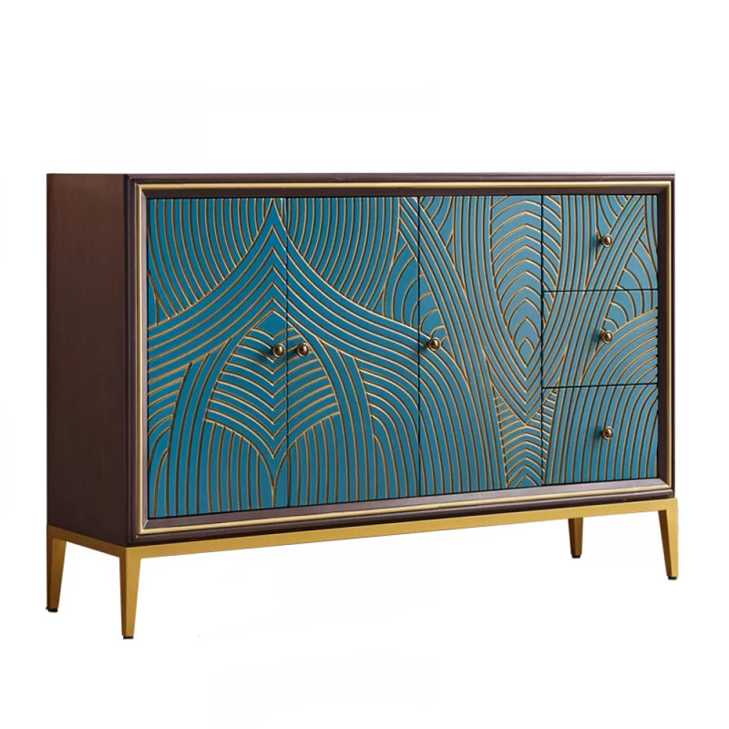 Manufactured Wood Storage Chest Glam Style Storage Chest Dresser