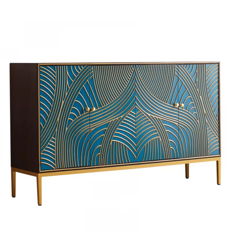 Manufactured Wood Storage Chest Glam Style Storage Chest Dresser