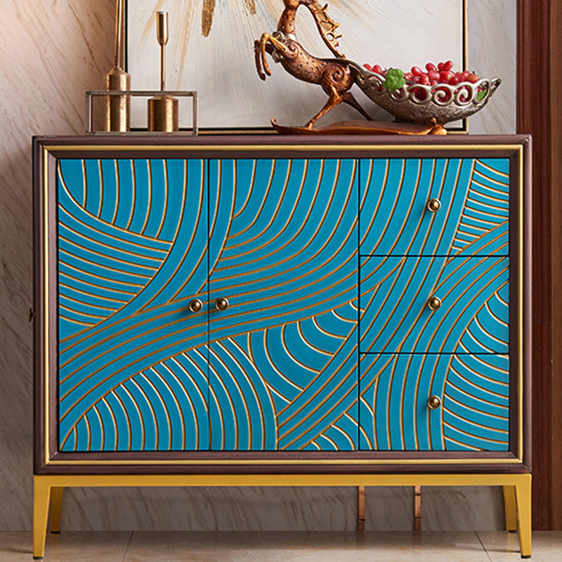 Manufactured Wood Storage Chest Glam Style Storage Chest Dresser