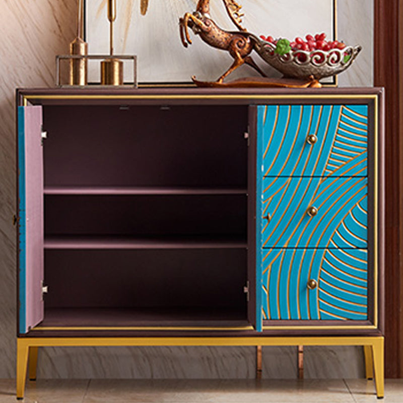 Manufactured Wood Storage Chest Glam Style Storage Chest Dresser