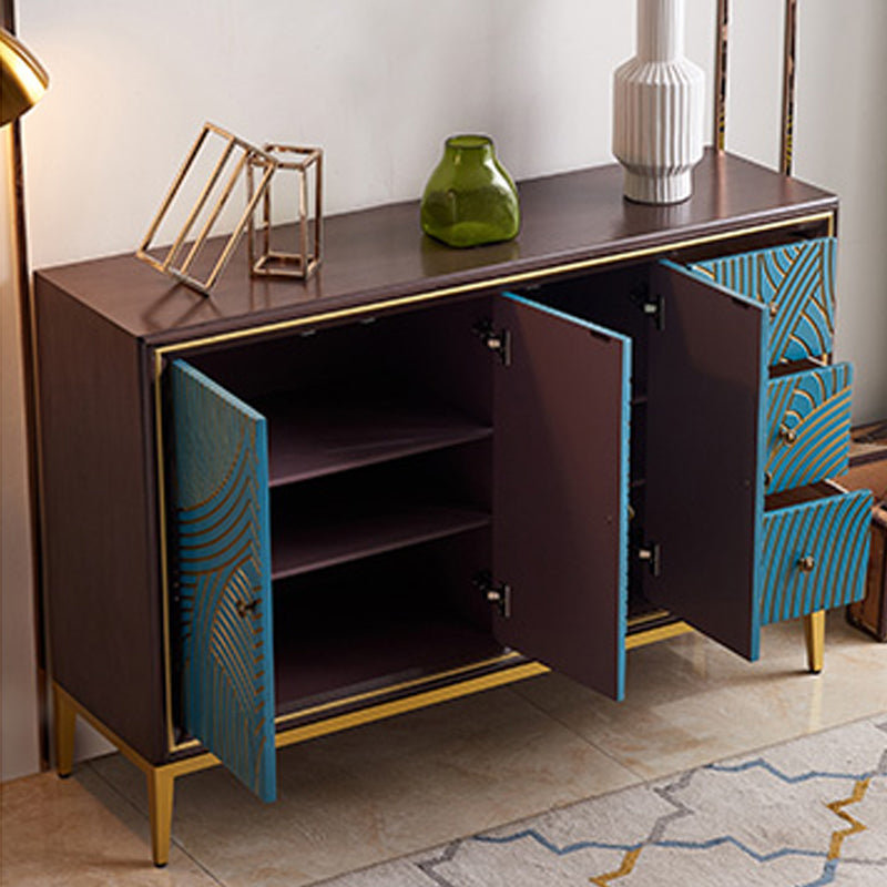 Manufactured Wood Storage Chest Glam Style Storage Chest Dresser