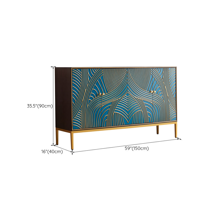 Manufactured Wood Storage Chest Glam Style Storage Chest Dresser