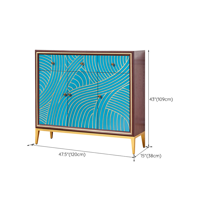 Manufactured Wood Storage Chest Glam Style Storage Chest Dresser