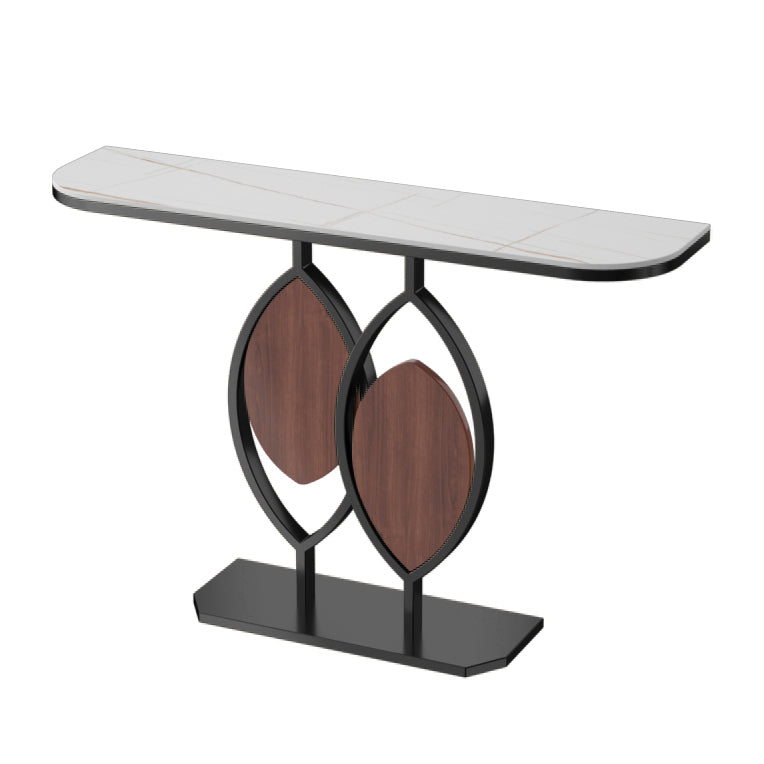 Stone Modern Console Table Scratch Resistant 31.5" Tall End Table