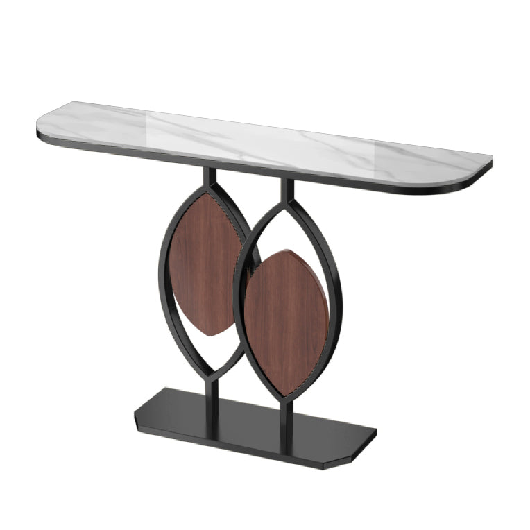 Stone Modern Console Table Scratch Resistant 31.5" Tall End Table