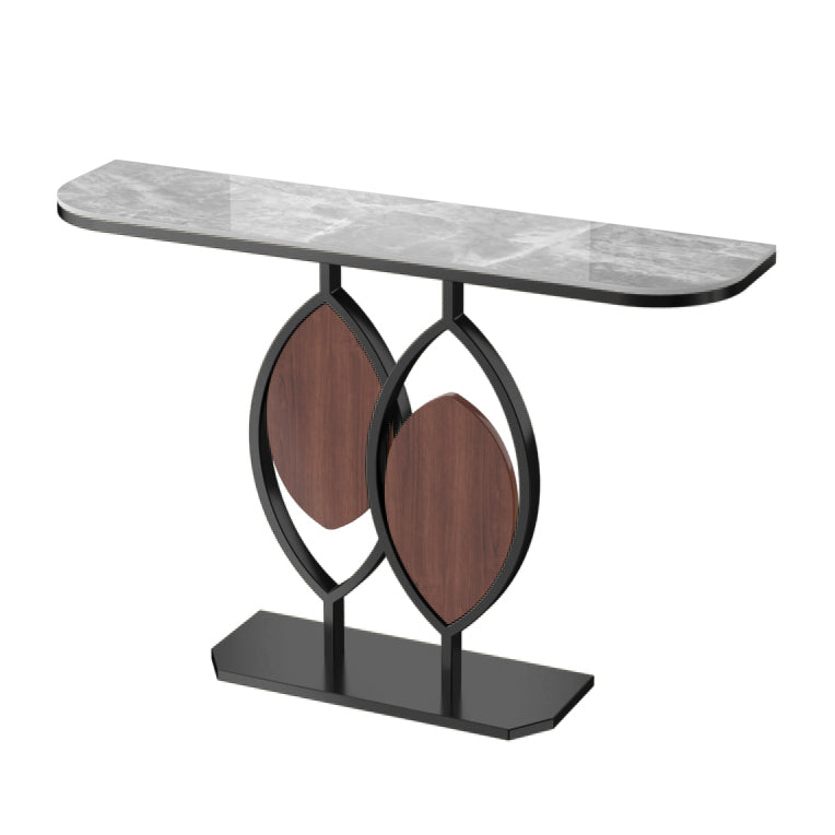 Stone Modern Console Table Scratch Resistant 31.5" Tall End Table