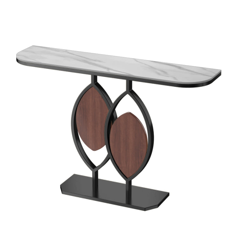 Stone Modern Console Table Scratch Resistant 31.5" Tall End Table