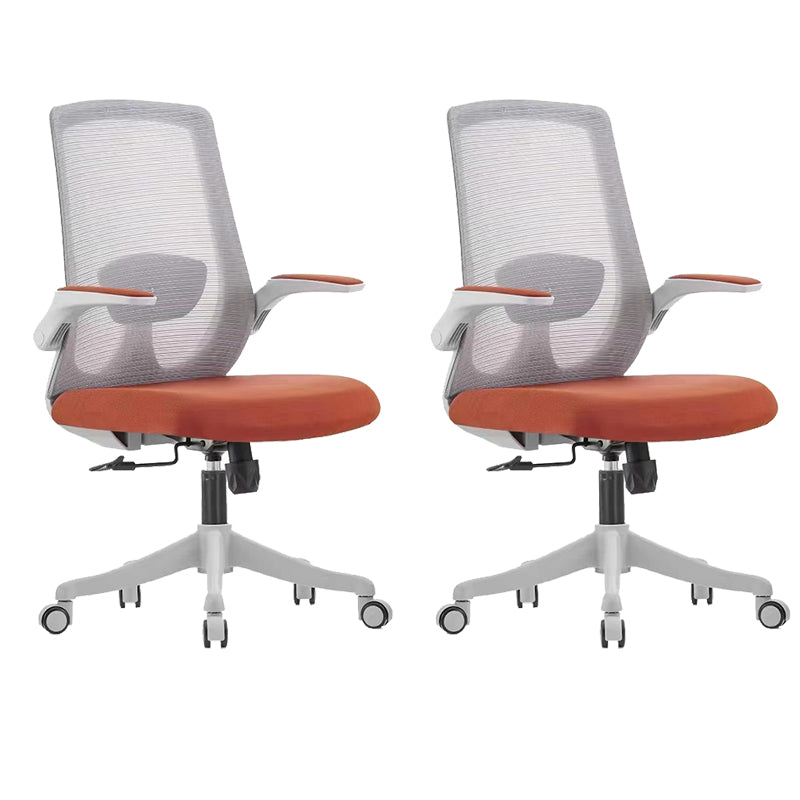 Contemporary Breathable Air Grid Chair Microfiber Desk Mid Back Chair