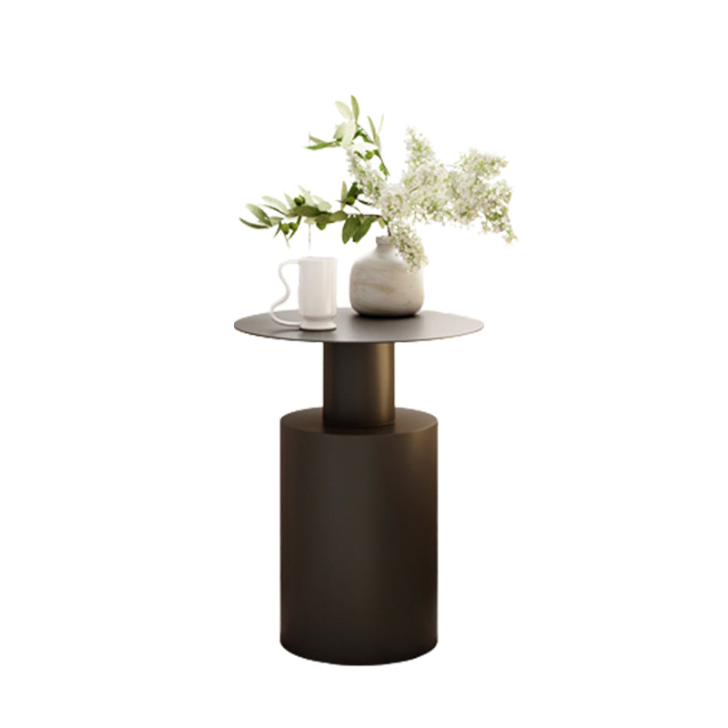 Mid-century Modern Round Side Table 15.75-inch Pedestal End Table